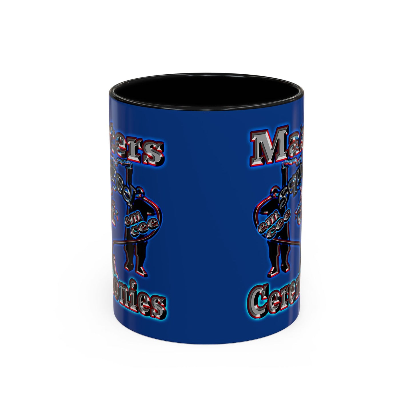 em cee squared - Accent Mug (dark blue)