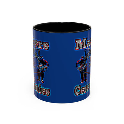 em cee squared - Accent Mug (dark blue)