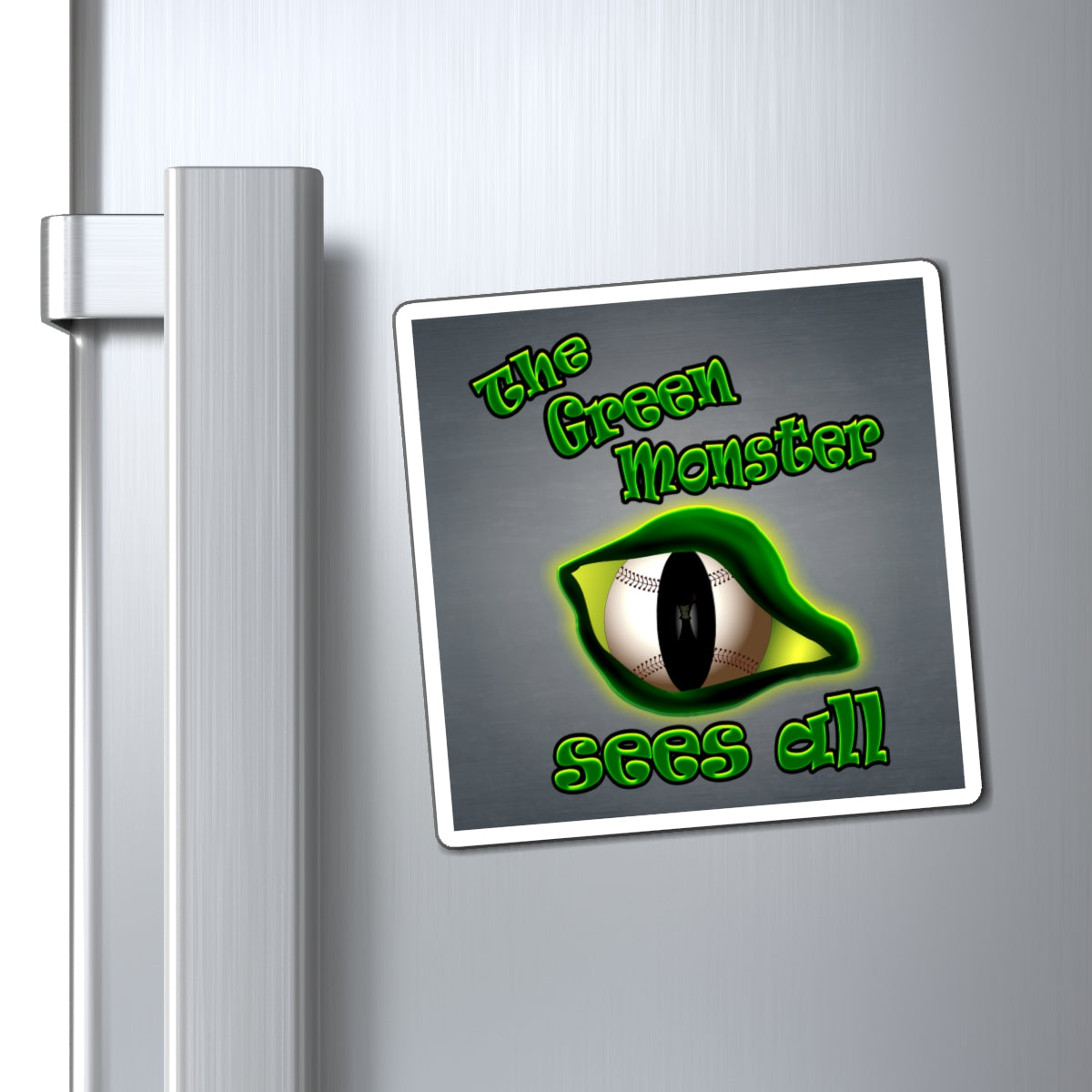 green monster - Magnets - (grey-light grey)