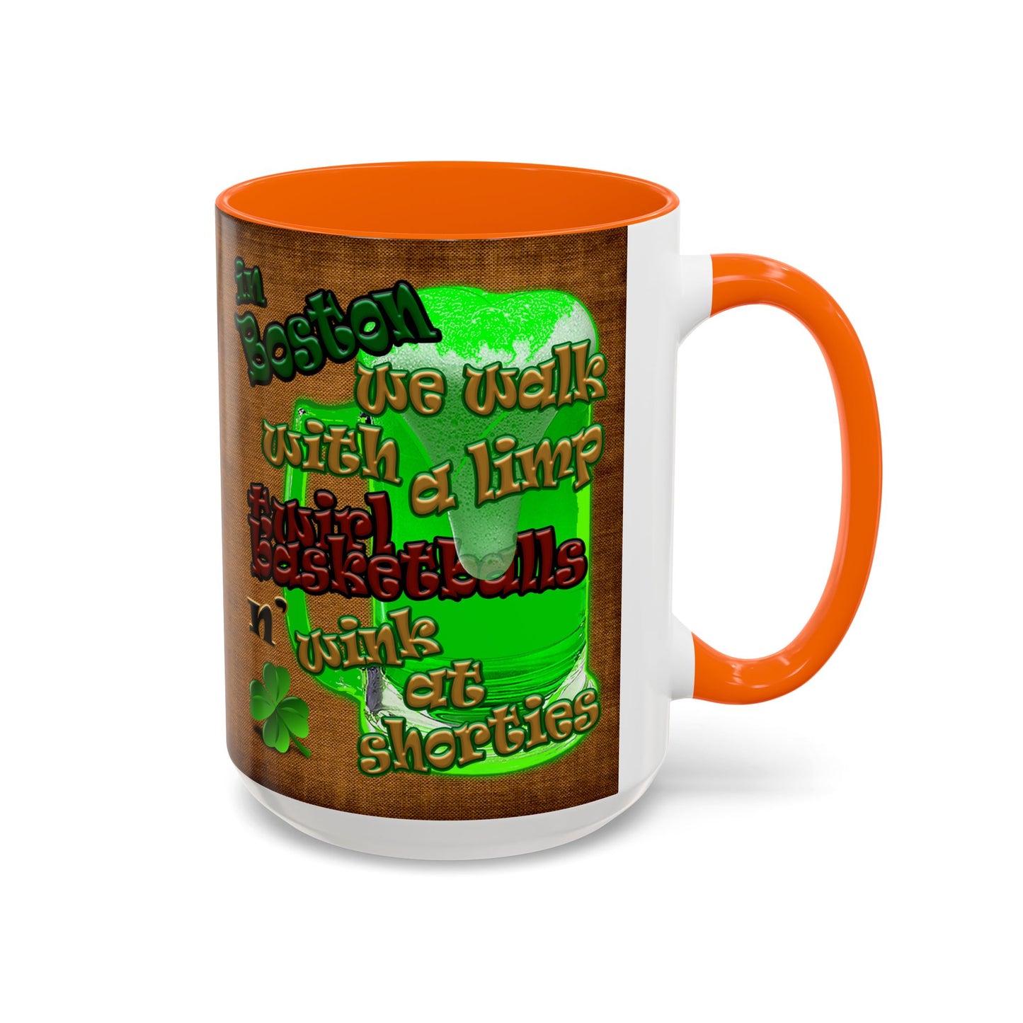 celtics logo - Accent Mug (brown papyrus)