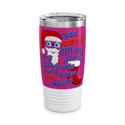 santa's shoes - Ringneck Tumbler, 20oz (pink)
