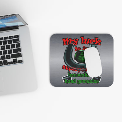 my luck - Mouse Pad (Rectangle) (brushed nickel)