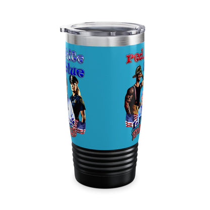 rw&b lives matter - Ringneck Tumbler, 20oz (turquoise)