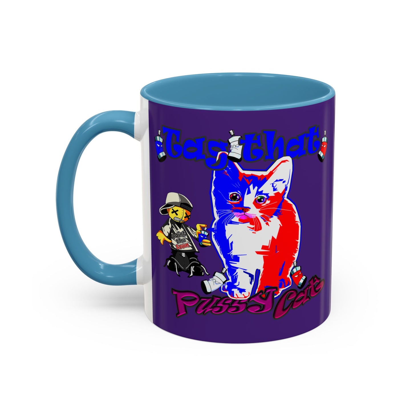 tag that - Accent Mug (purple)