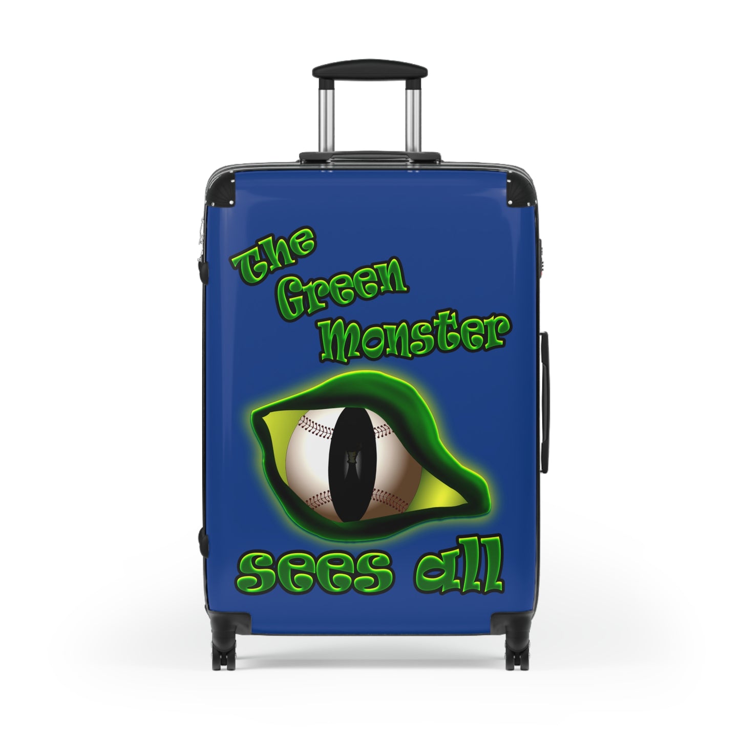 green monster - Suitcase (dark blue)