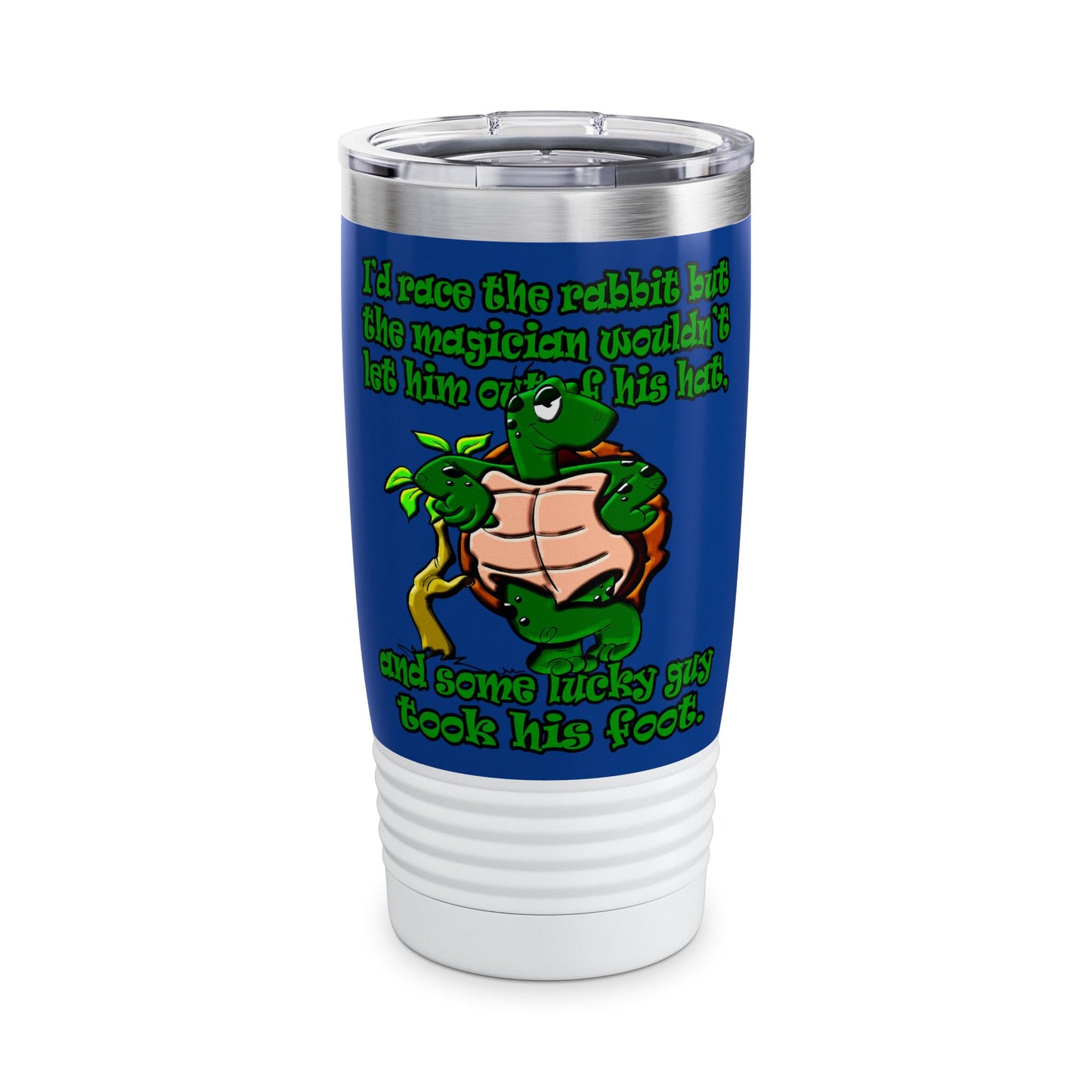turtle race - Ringneck Tumbler, 20oz (dark blue)