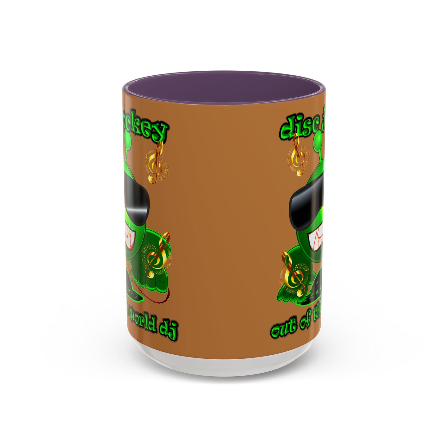 disc jockey - Accent Mug (light brown)
