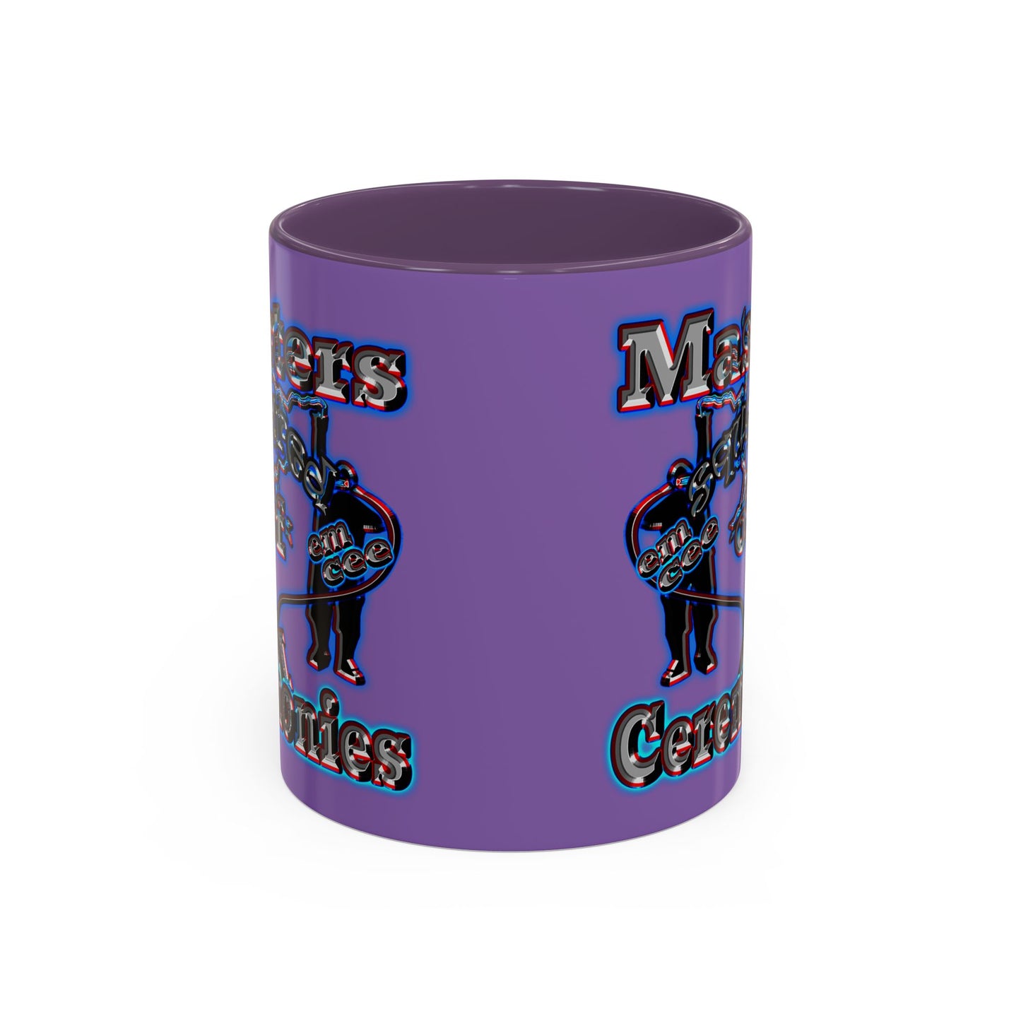em cee squared - Accent Mug (light purple)