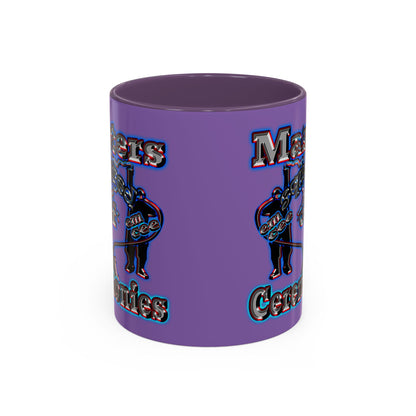 em cee squared - Accent Mug (light purple)