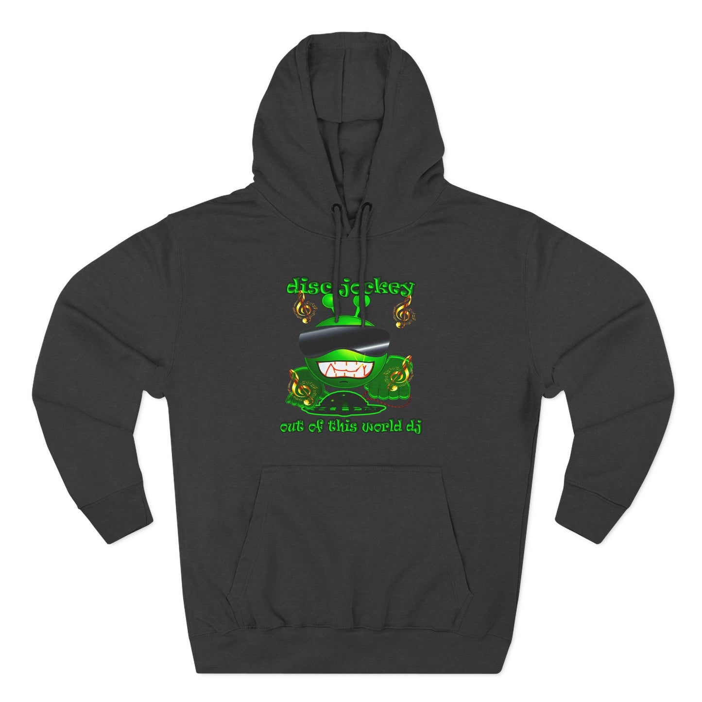 disc jockey - Three-Panel Fleece Hoodie