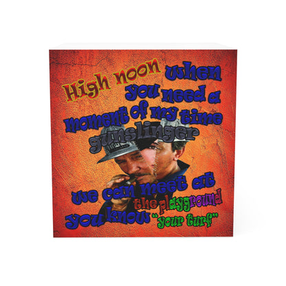 high noon - note cube (burnt orange)