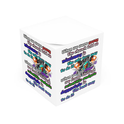doggystyle - note cube (white)
