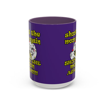 shoot the moon again - Accent Mug (purple)
