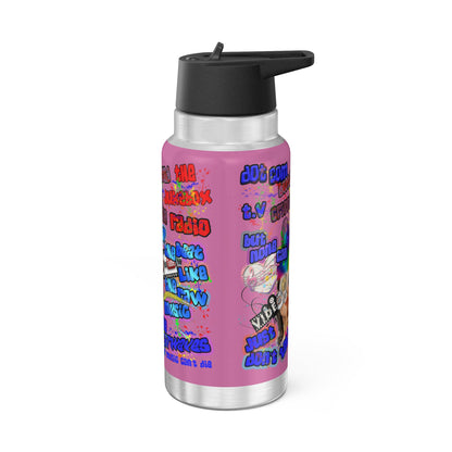 drop the beat - Gator Tumbler, 32oz (light pink)