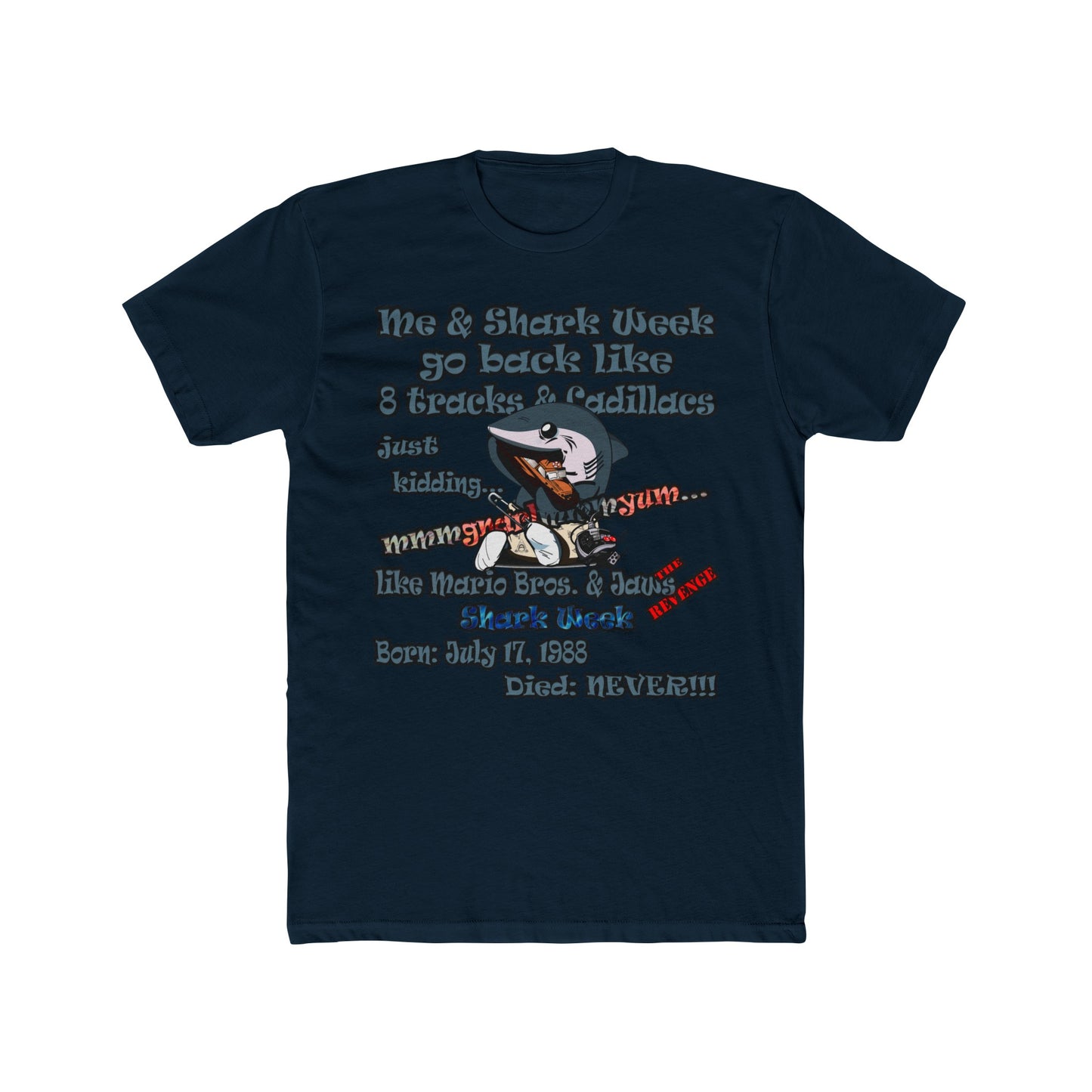 shark week - Men's Cotton Crew Tee