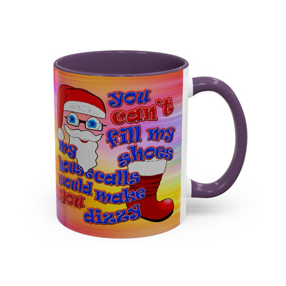 santa's shoes - Accent Mug (color blur)