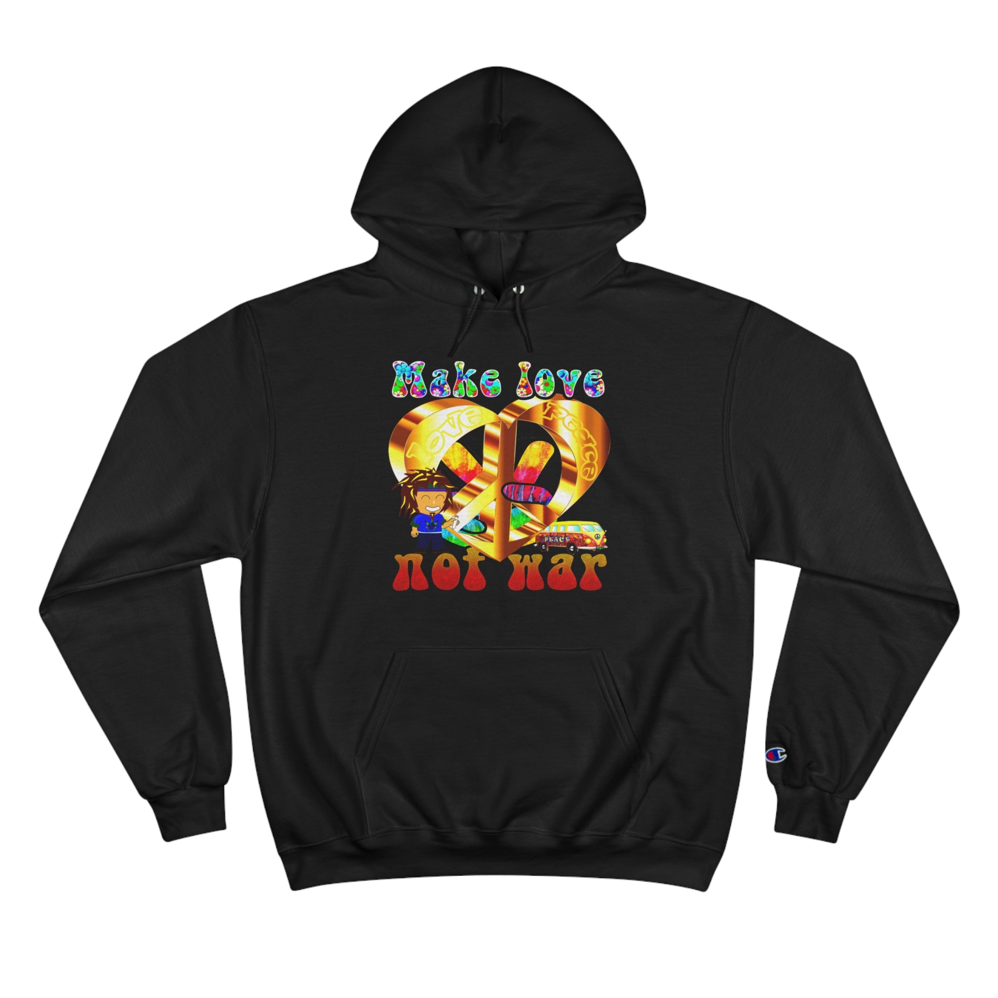 love peace - Champion Hoodie