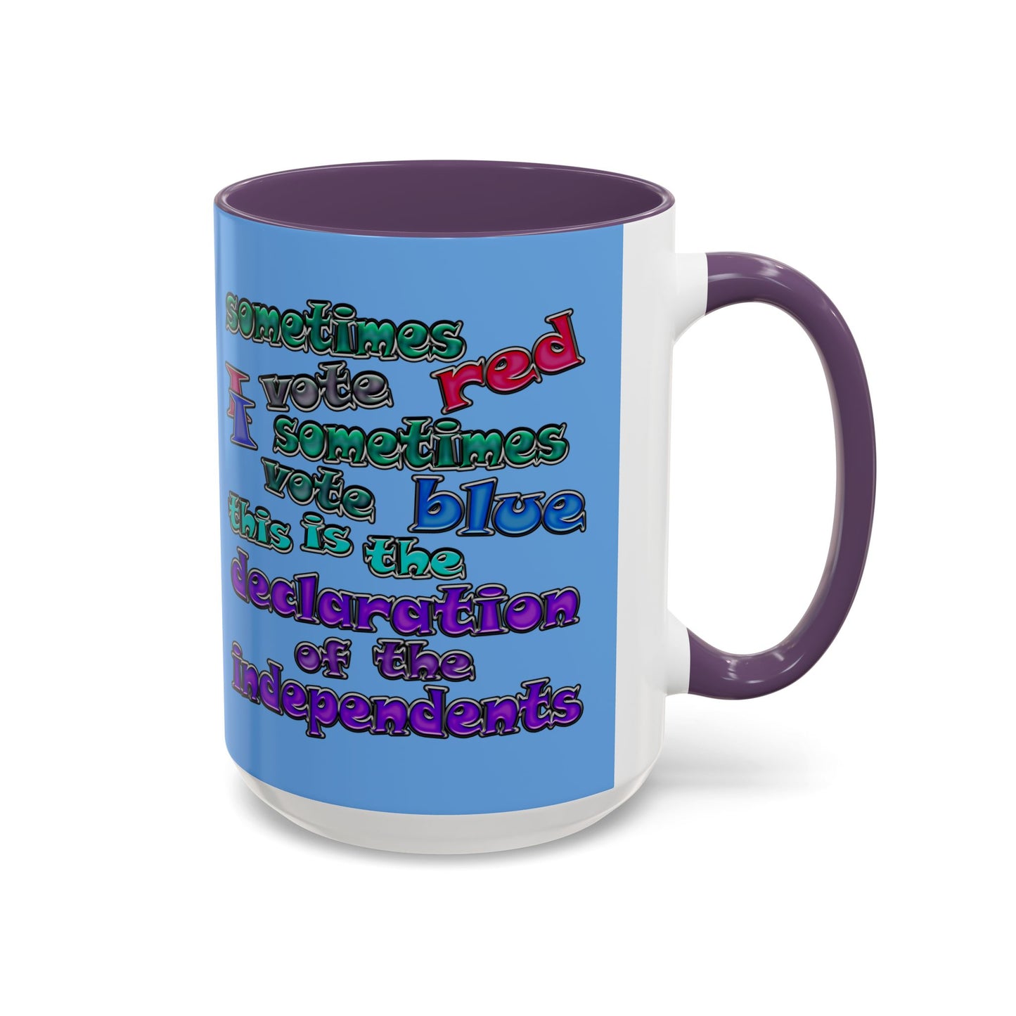declaration of the independents - Accent Mug (light blue)