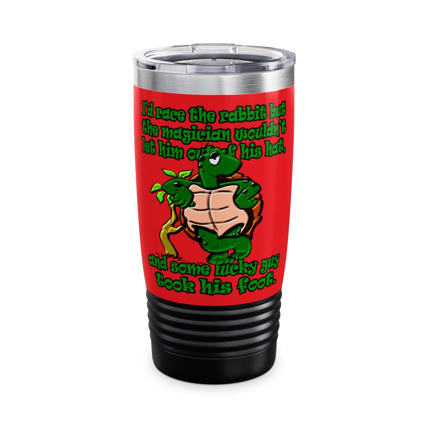 turtle race - Ringneck Tumbler, 20oz (red)