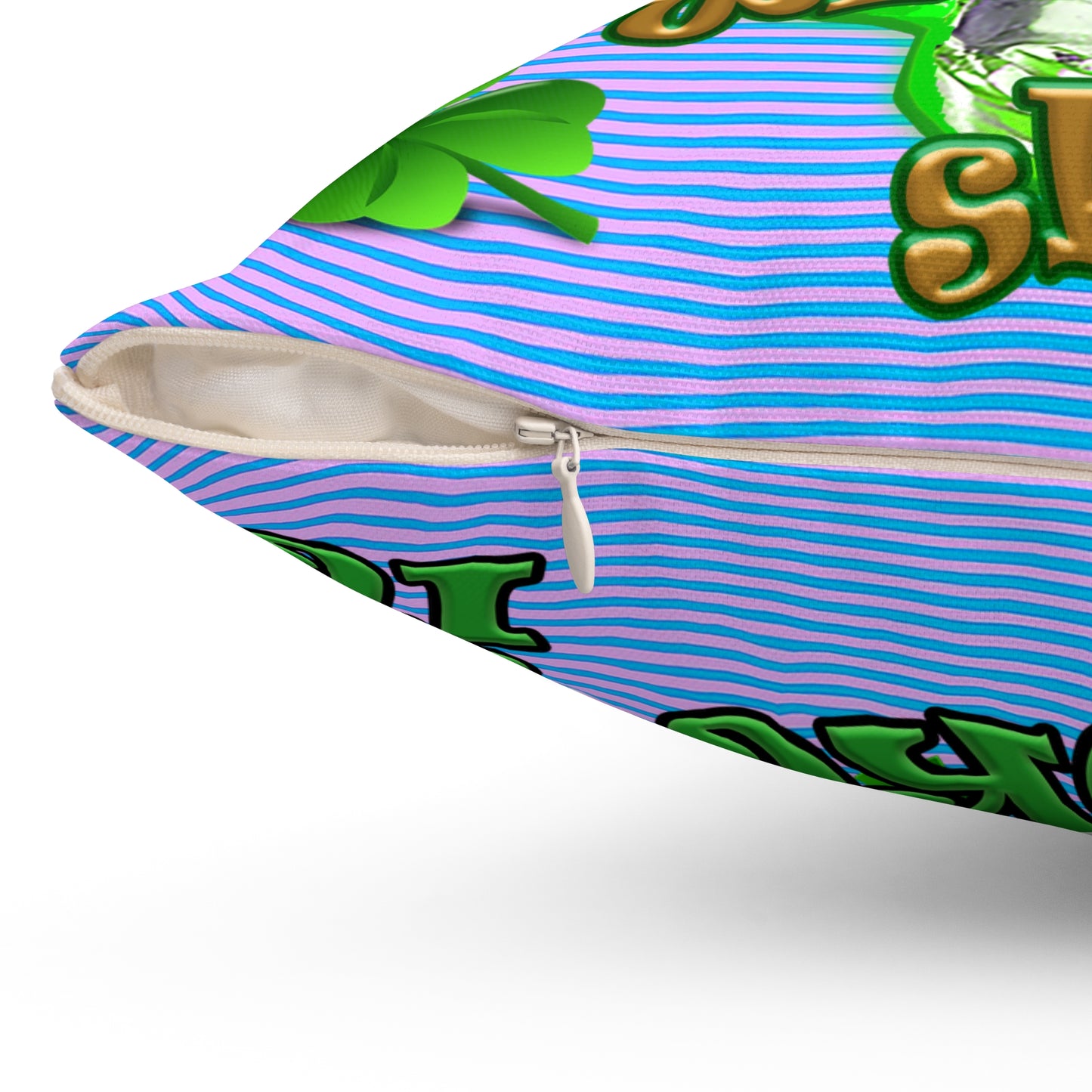 celtics logo - Spun Polyester Square Pillow - (light blue-purple wave)