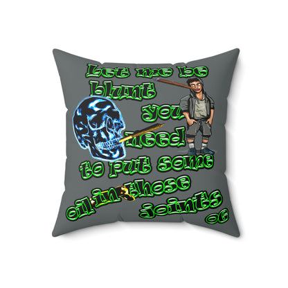 og - Spun Polyester Square Pillow - (dark grey)