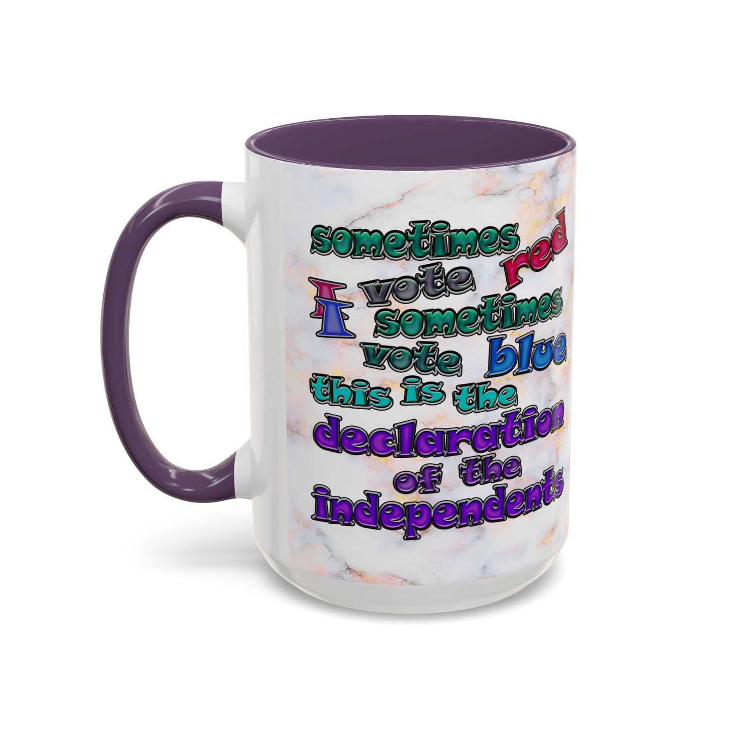 declaration of the independents - Accent Mug (white marble)
