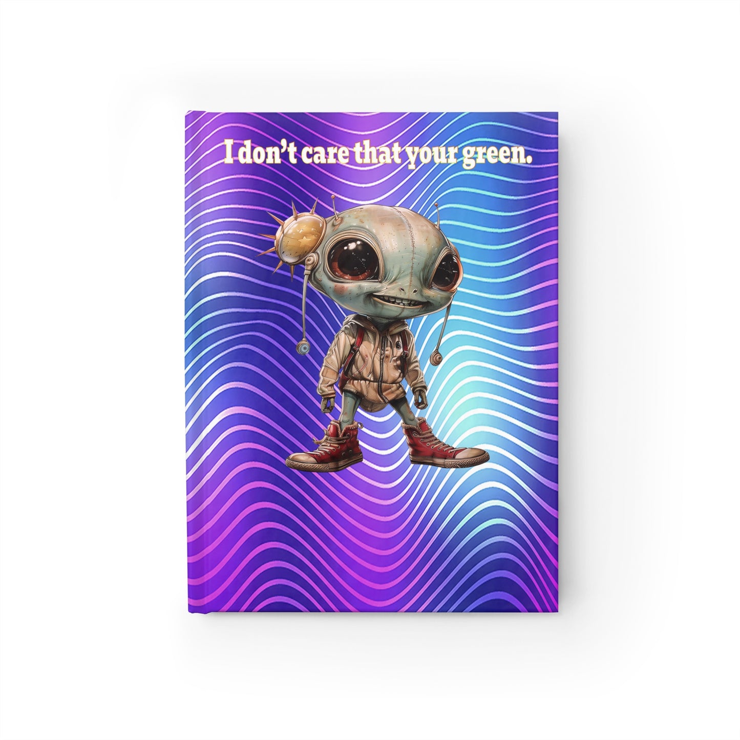 I don't care that your green - journal-blank (purple wave)