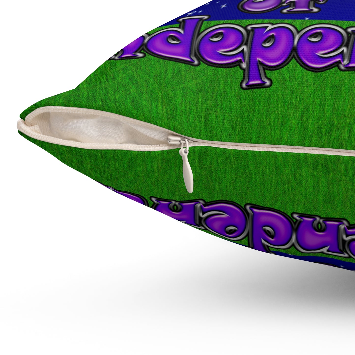 declaration of the independents - Spun Polyester Square Pillow - ('snoops' background)