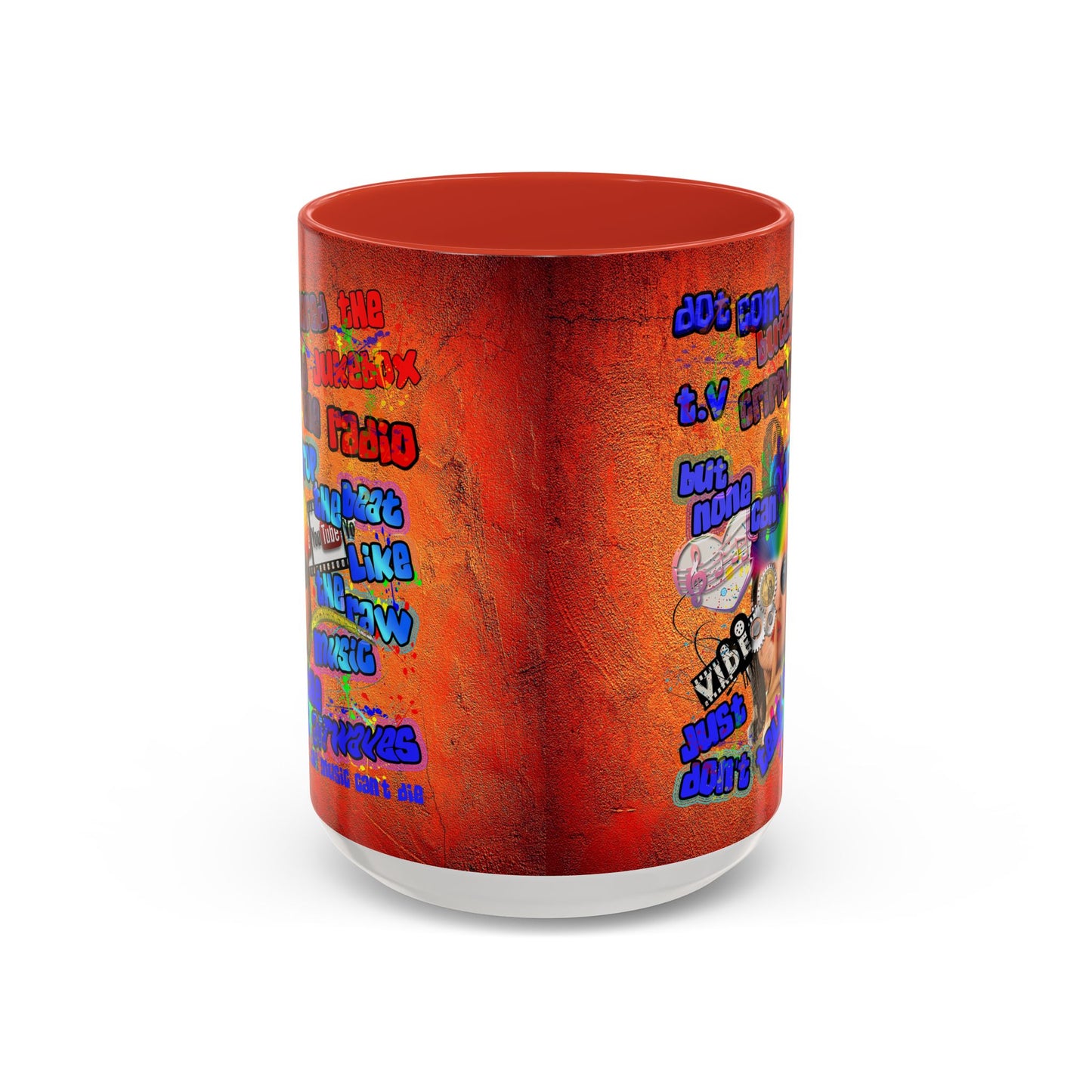 drop the beat - Accent Mug (burnt orange)