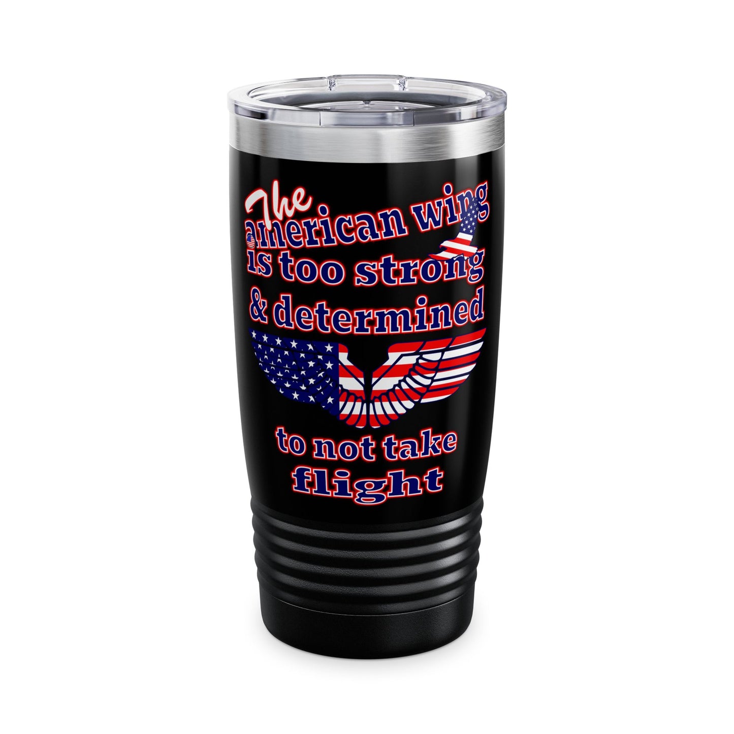 american wing - Ringneck Tumbler, 20oz (black)
