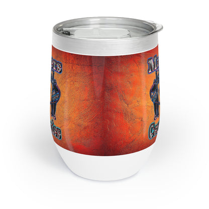em cee squared - Chill Wine Tumbler (burnt orange)