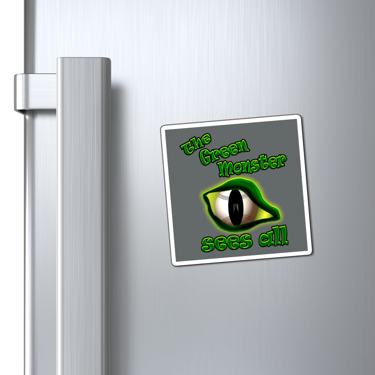 green monster - Magnets - (dark grey)