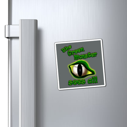 green monster - Magnets - (dark grey)