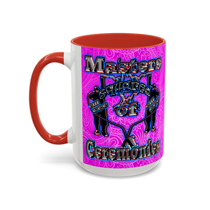 em cee squared - Accent Mug (pink swirl)