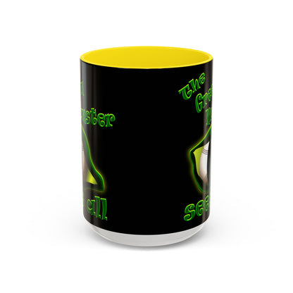 green monster - Accent Mug (black)