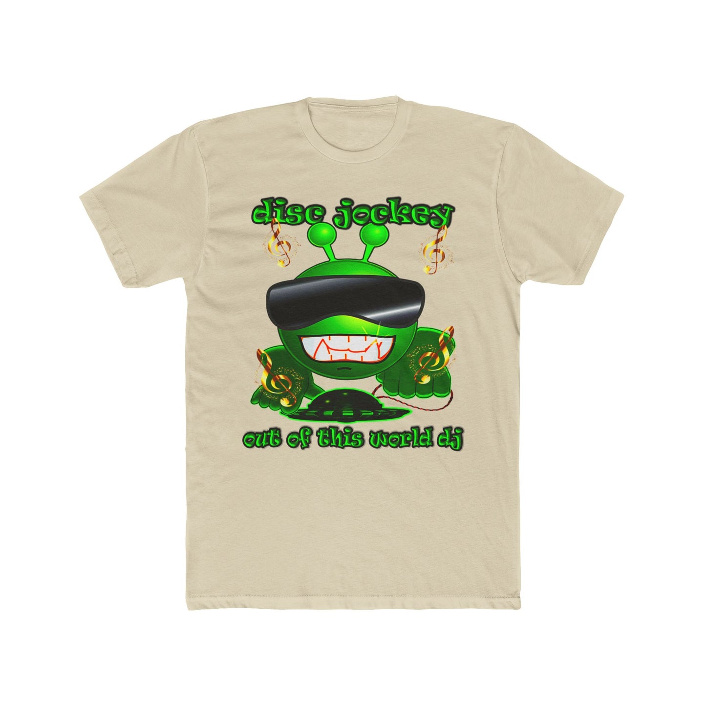 disc jockey - Men's Cotton Crew Tee