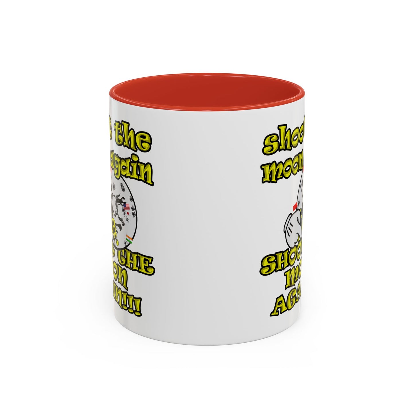 shoot the moon again - Accent Mug (white)
