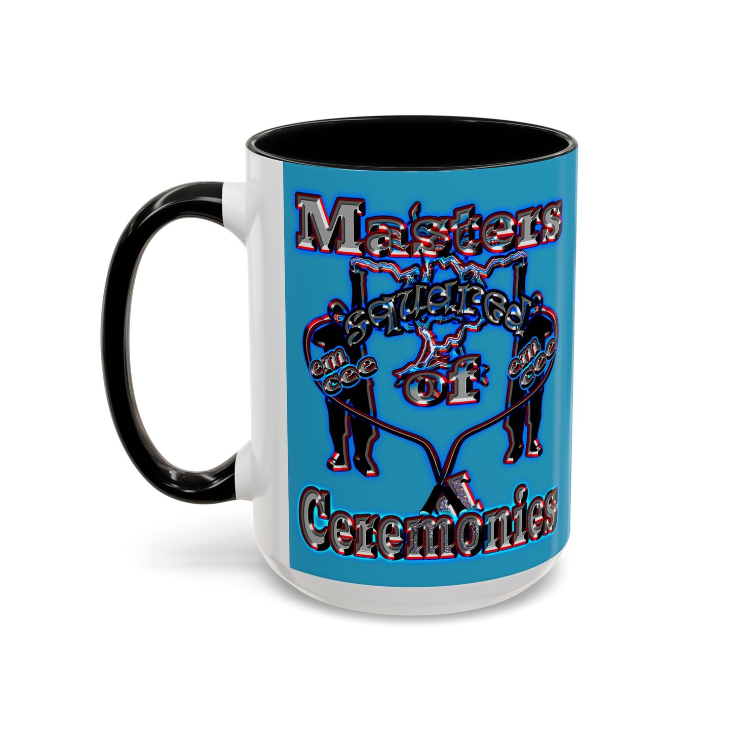 em cee squared - Accent Mug (turquoise)