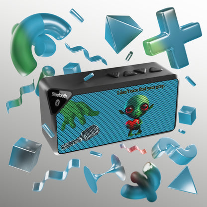 I don't care that your grey - Jabba Bluetooth Speaker (turquoise)