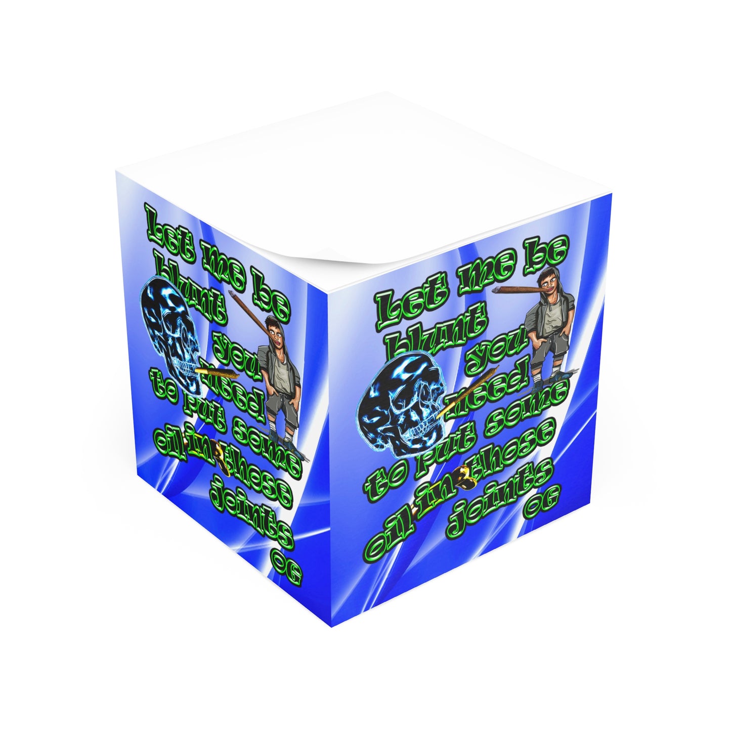 og - note cube (blue-white wave)