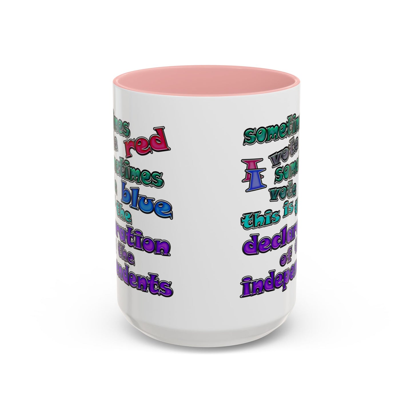 declaration of the independents - Accent Mug (white)