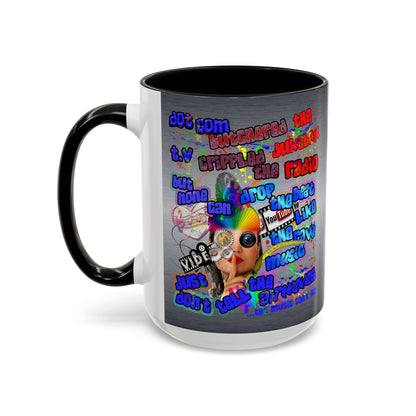 drop the beat - Accent Mug (brushed nickel)