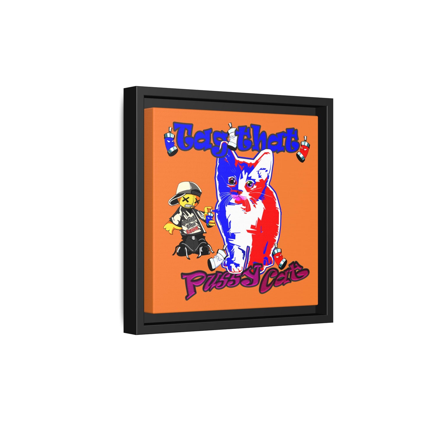 tag that - framed canvas art (crusta)