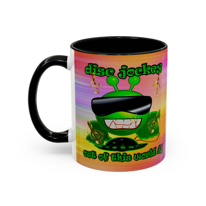 disc jockey - Accent Mug (color blur)