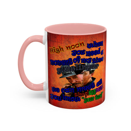 high noon - Accent Mug (burnt orange)
