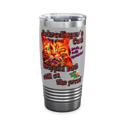 schrodinger's cat - Ringneck Tumbler, 20oz (light grey)