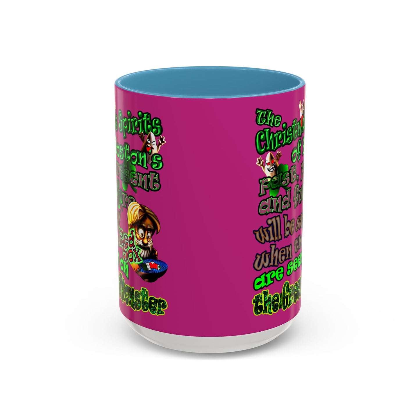 christmas spirits of boston - Accent Mug (pink)