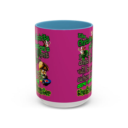 christmas spirits of boston - Accent Mug (pink)