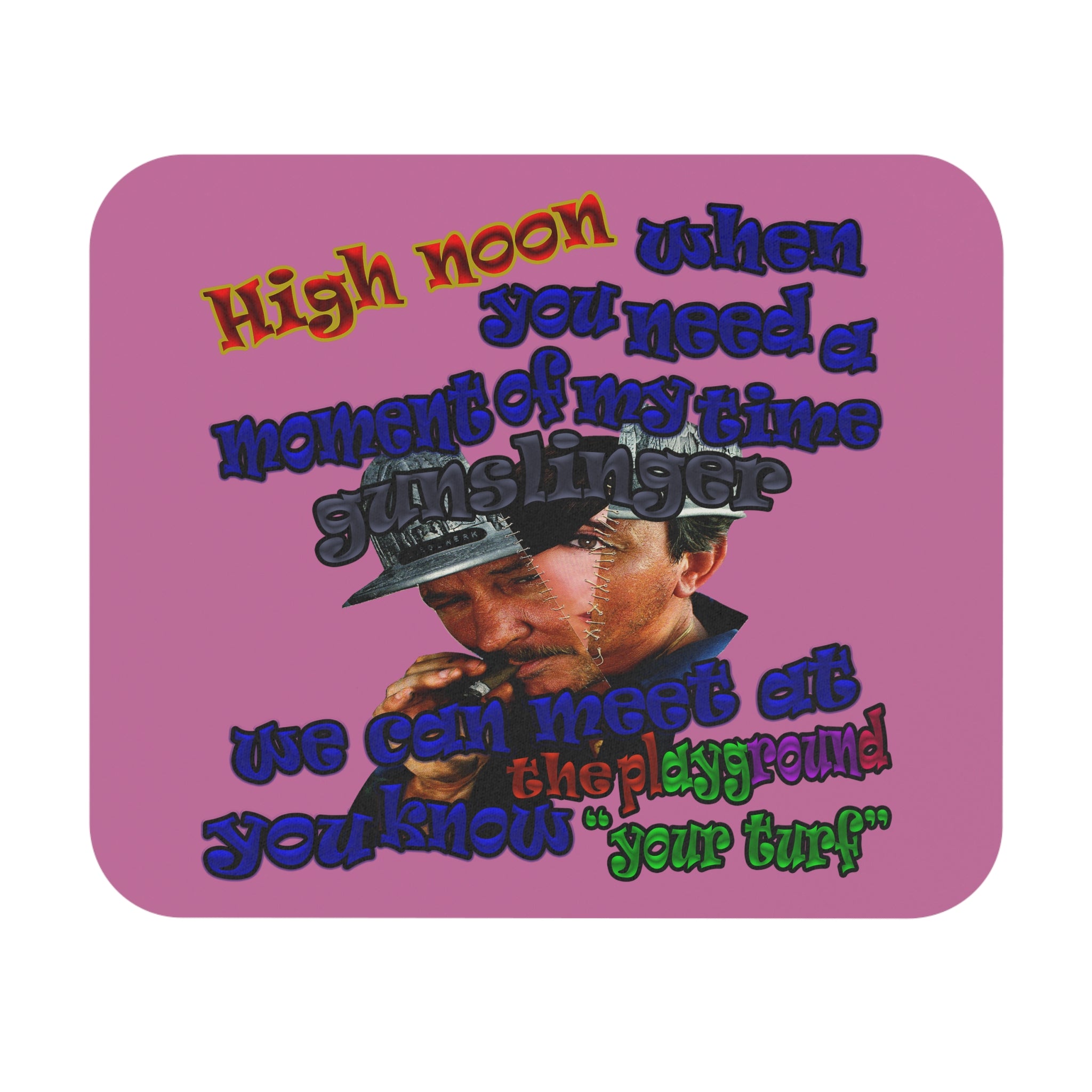 high noon - Mouse Pad (Rectangle) (light pink)