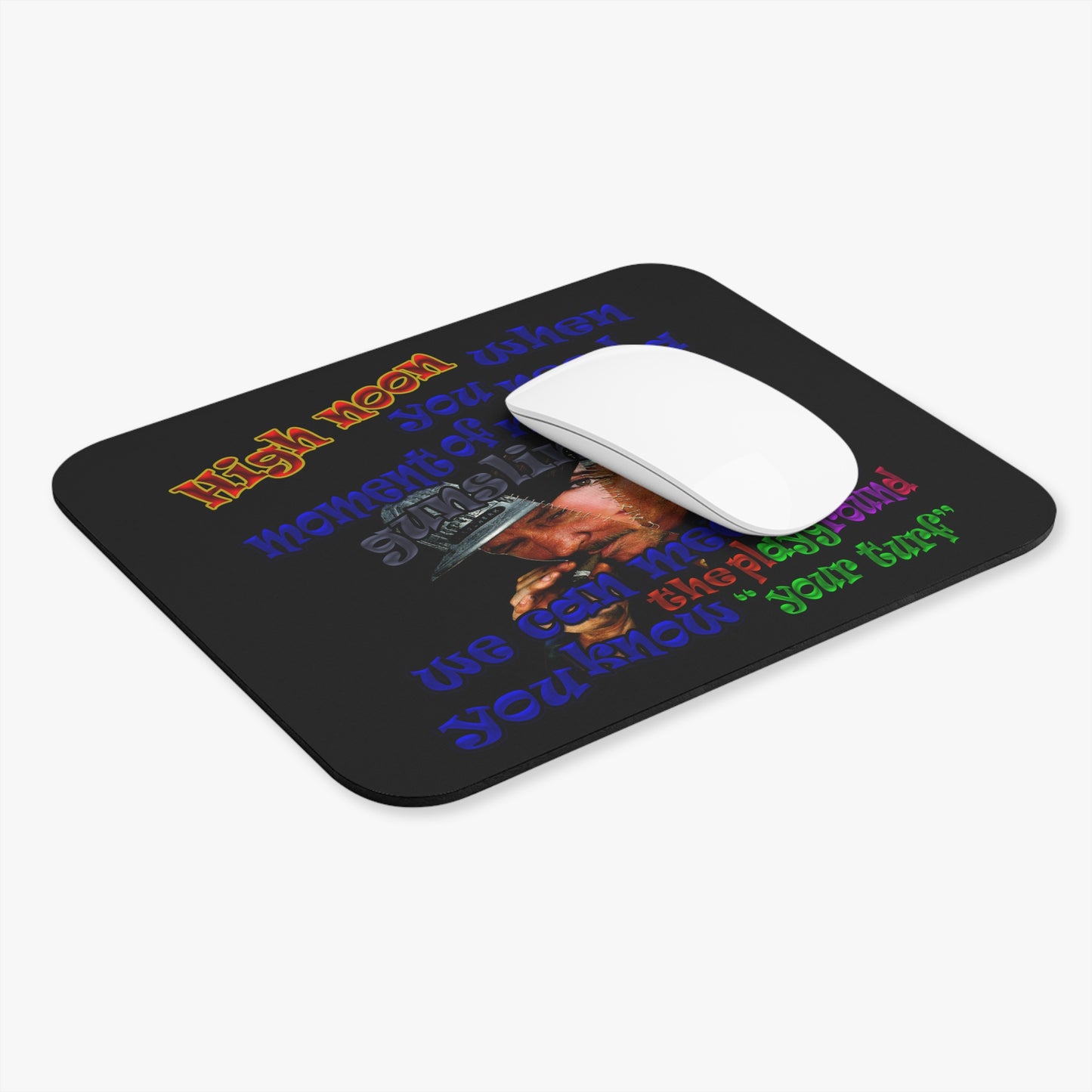 high noon - Mouse Pad (Rectangle) (black)